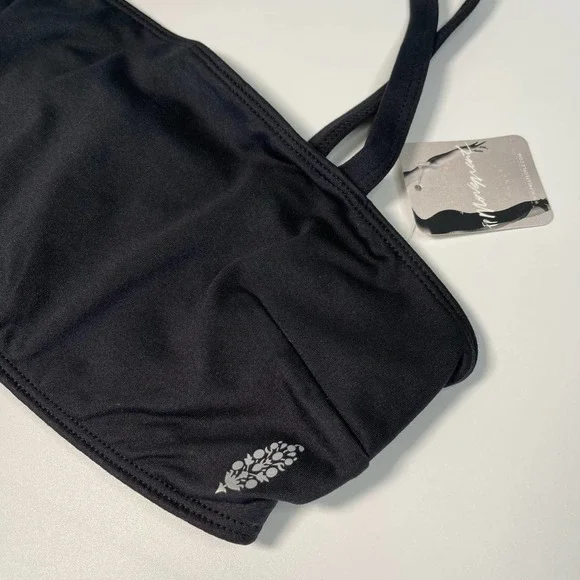 Free People Very Prairie Bra Black Sports Bra Size XS NWT - Picture 2 of 7